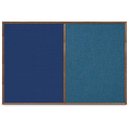 United Visual Products Slim Style Indoor Enclosed Corkboard, 24 UV502SC-WHITE-FORBO
